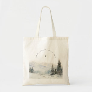 Tote Bag Dusky Winter Snow Mountain Mariage paysage