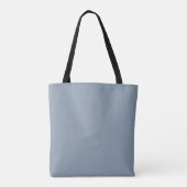 Tote Bag Dusty Bleu Simple Moderne Humour Script (Dos)