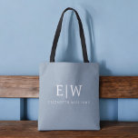 Tote Bag Dusty Blue minimaliste moderne Monogramme élégant<br><div class="desc">Découvrez notre Dusty Blue Minimalist Modern Monogram Elegant Collection : Elevez votre style avec une sophistication sobre et un charme intemporel. Notre collection présente des motifs minimalistes dans une teinte bleu roux apaisante, rehaussée d'élégants monogrammes adaptés à votre goût personnel. De la papeterie raffinée aux accessoires polyvalents, chaque pièce de...</div>