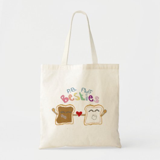 Tote Bag duvet de beurre d'arachide de besties (Devant)