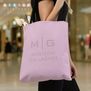 Tote Bag Duvet uni de couleur rose orchidée pastel en Soft