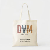 Tote Bag DVM personnalisé Docteur en médecine vétérinaire C (Devant)