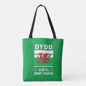 Tote Bag Dydd Giles Dewi Hapus Joyeux St Davids Jour 2 (Dos)