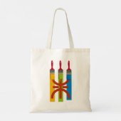 Tote Bag Dyeing brush paint the Amazigh flag (Dos)