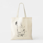 Tote Bag dylan sur noir (Dos)
