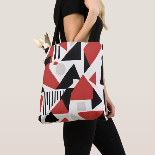 Tote Bag Dynamic Geometric Abstraction (De près)