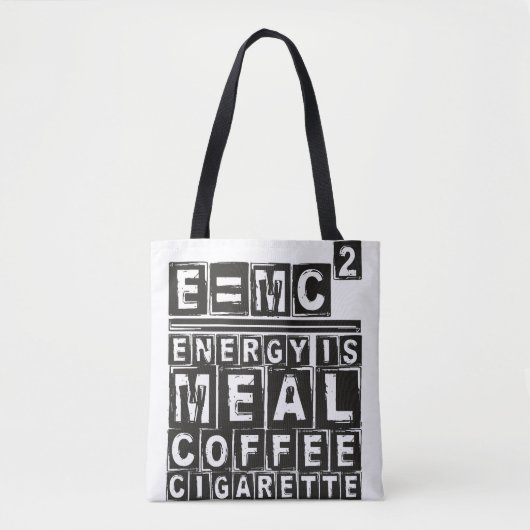 Tote Bag E = mc2 "équation d'Einstein" - lumière (Devant)