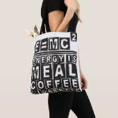 Tote Bag E = mc2 "équation d'Einstein" - lumière (De près)
