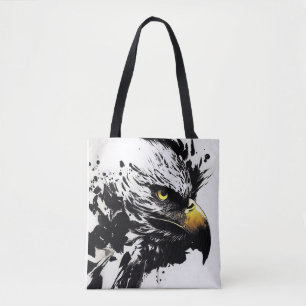 Tote Bag Eagle Bald Wild Nature Free Spirit Art Brosse Pein
