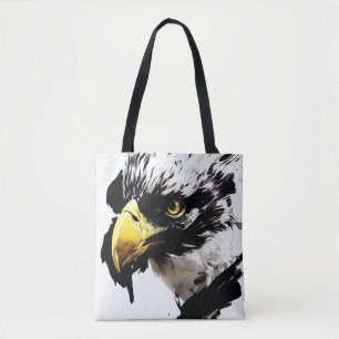Tote Bag Eagle Bald Wild Nature Free Spirit Art Brosse Pein