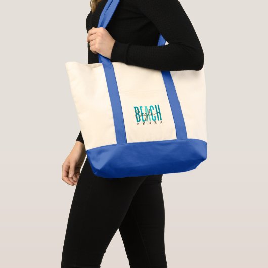 Tote Bag Eagle Beach Aruba (Océan) (Devant (produit))