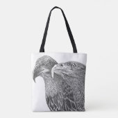 TOTE BAG EAGLES HARRIET + M FURRY FEATHER & AMIS 2 SIDED (Dos)
