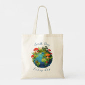 Tote Bag Earth Day Every Day Nature Planet Design (Dos)