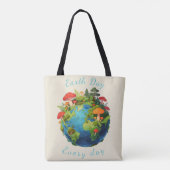 Tote Bag Earth Day Every Day Nature Planet Design (Dos)