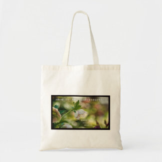 Tote Bag Earthlight and Healing Japanese Flowers and Poetry