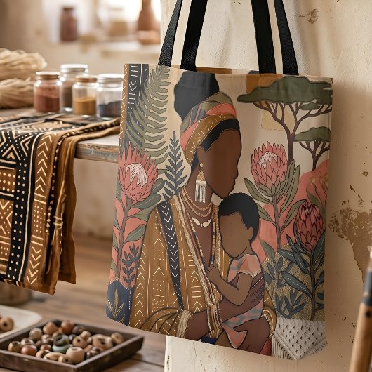 Tote Bag Earthy Heritage | Protea & Mudcloth