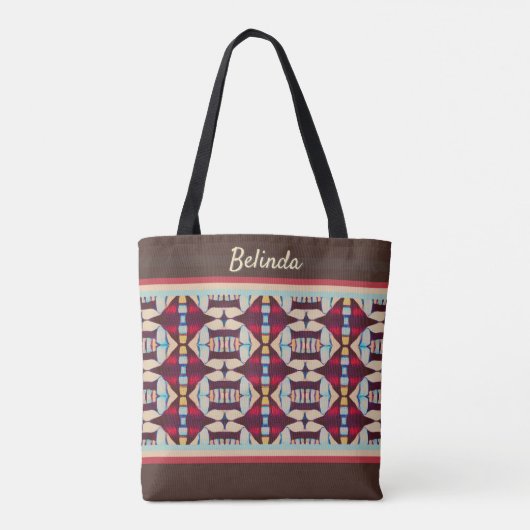 Tote Bag Earthy Tribal Tapestry (Dos)