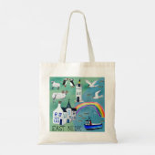 Tote Bag East Neuk Fife Scotland Watercolor Art (Dos)