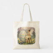 Tote Bag Easter Fairy Painting Egg Spring (Dos)