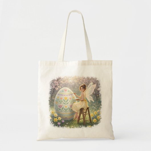 Tote Bag Easter Fairy Painting Egg Spring (Devant)