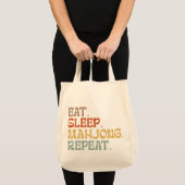 Tote Bag Eat Sleep Mahjong Repeat (Devant (produit))