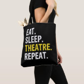 Tote Bag Eat Sleep Theatre Actor Drama (De près)