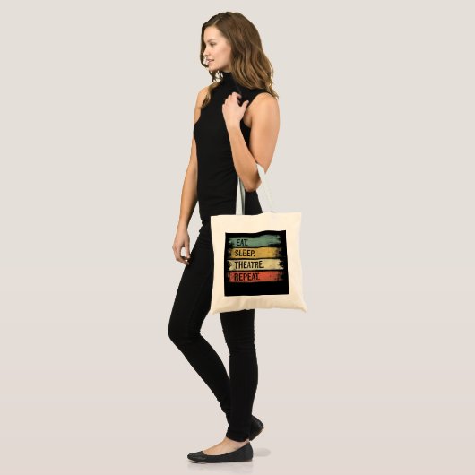 Tote Bag Eat Sleep Theatre Repeat Theater Tech Toxits (Devant (modèle))