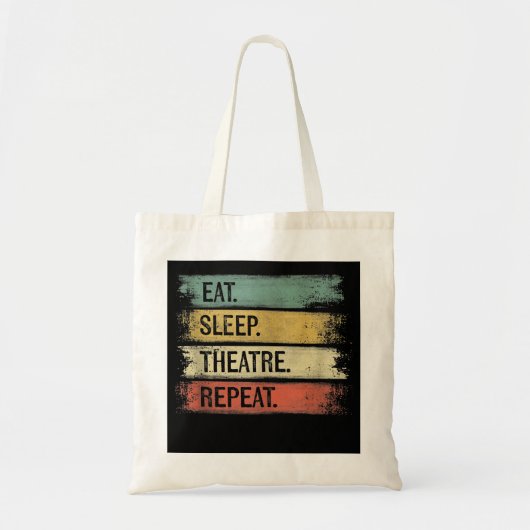Tote Bag Eat Sleep Theatre Repeat Theater Tech Toxits (Devant)