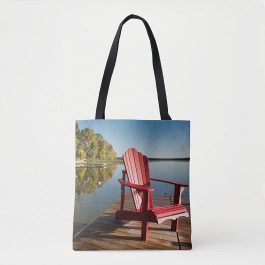 Tote Bag Eau | Adirondack Chaise au lac (Devant)