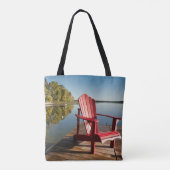 Tote Bag Eau | Adirondack Chaise au lac (Dos)