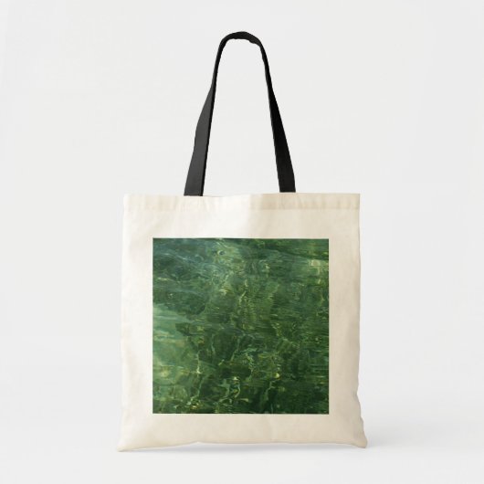 Tote Bag Eau au-dessus de l'herbe marine II (bleu et vert)  (Devant)