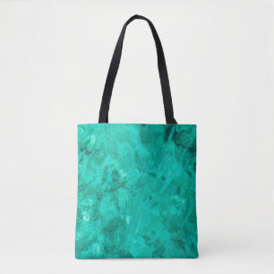 Tote Bag Eau bleu mer vague turquoise arrière - plan liquid