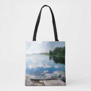Tote Bag Eau   Canot sur le lac Suède