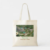 Tote Bag eau océan plage photo ajouter nom texte place été (Dos)