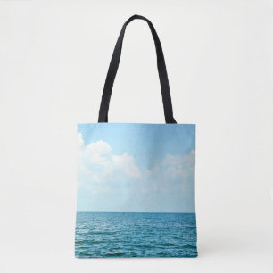 Tote Bag Eau Océanique, Ciel bleu clair.