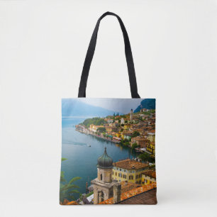 Tote Bag Eau   San Benedetto Church Lake Garda, Italie