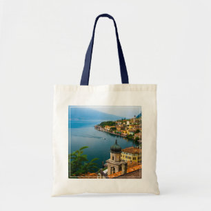 Tote Bag Eau   San Benedetto Church Lake Garda, Italie