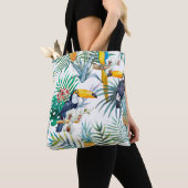 Tote Bag Eau tropicale estivale Ananas Parrot Oiseau (De près)