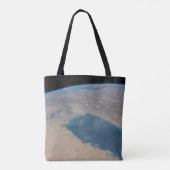 Tote Bag Eaux Bleues Tropicales Du Golfe Persique. (Dos)