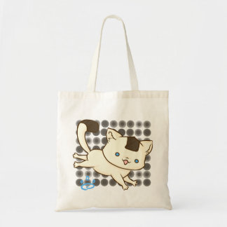 Tote Bag Ébat Fourre-tout (polka Brown) de chat d'Onigiri