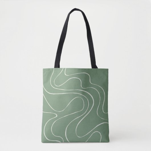 Tote Bag Ebb et flux 2 en vert (Devant)
