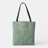 Tote Bag Ebb et flux 2 en vert (Dos)