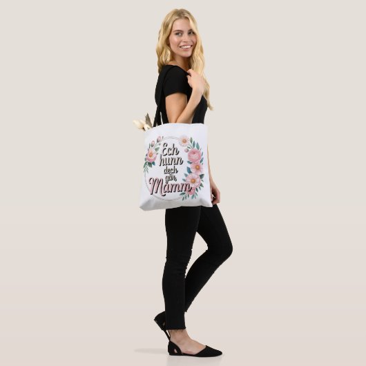 Tote Bag Ech hunn dech gär, Mamm (Sur le modèle)