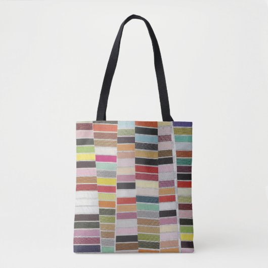 Tote Bag Échantillons multicolores amortis (Devant)