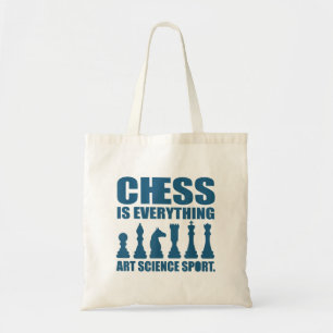 Tote Bag Échecs Est Art Science Sports Cadeaux Femmes Homme