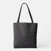 Tote Bag Échelle de dragon noir (Dos)