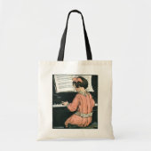 Tote Bag Échelles par Jessie Willcox Smith, Fille de musiqu (Devant)