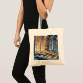 Tote Bag Echos de '73 : Le Labyrinthe de Chronos Ocean (Devant (produit))