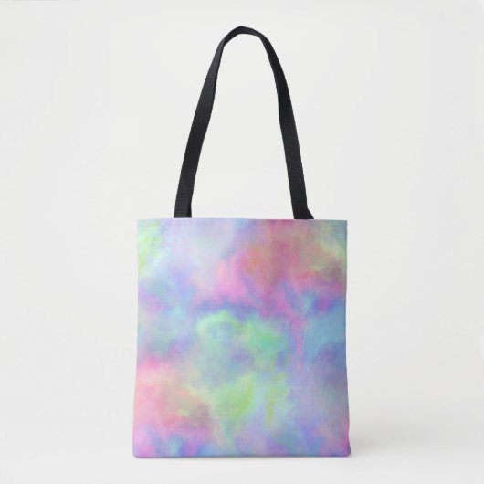 Tote Bag éclaboussure d'aquarelle opale : (Devant)