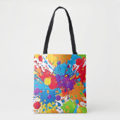 Tote Bag Éclaboussure d'art abstrait (Devant)
